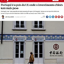 Portugal  o pas da UE onde o investimento chins tem mais peso